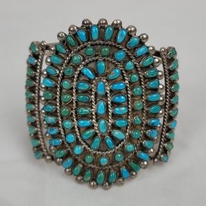 Vintage Tourquose Silver Bracelet Navaho E Spencer